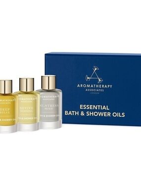 Essential Bath & Shower Oils Set - Blue Packaging